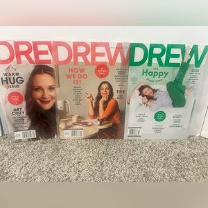 3 Drew Barrymore Magazine - Beauty, Food, Home, Travel NEW